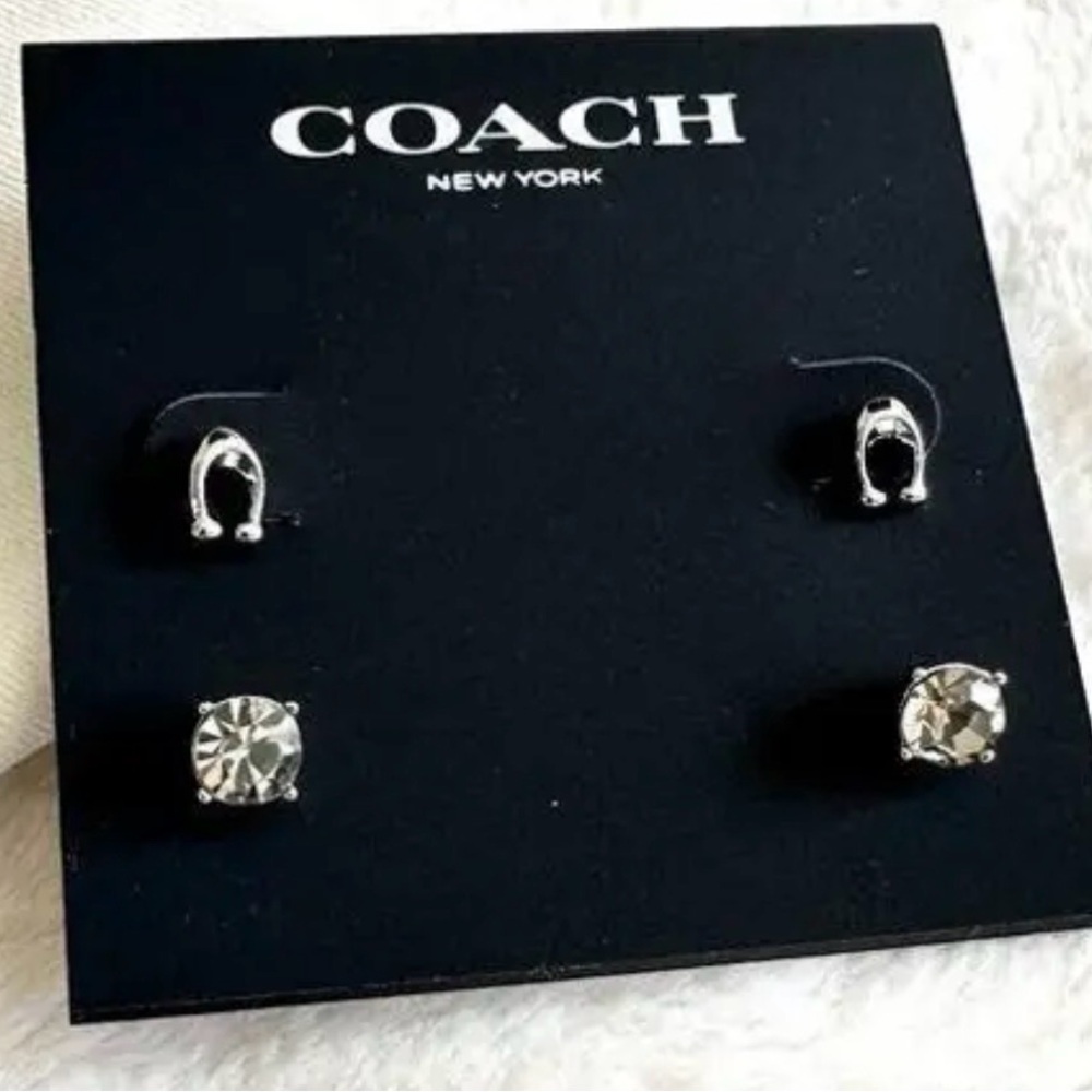 Coach Signature C Stud Earring Set